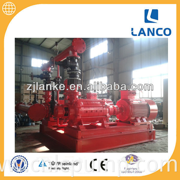 fire fighting pump set with diesel engine and electric motor and jockey pump and control cabinet with pump fitting